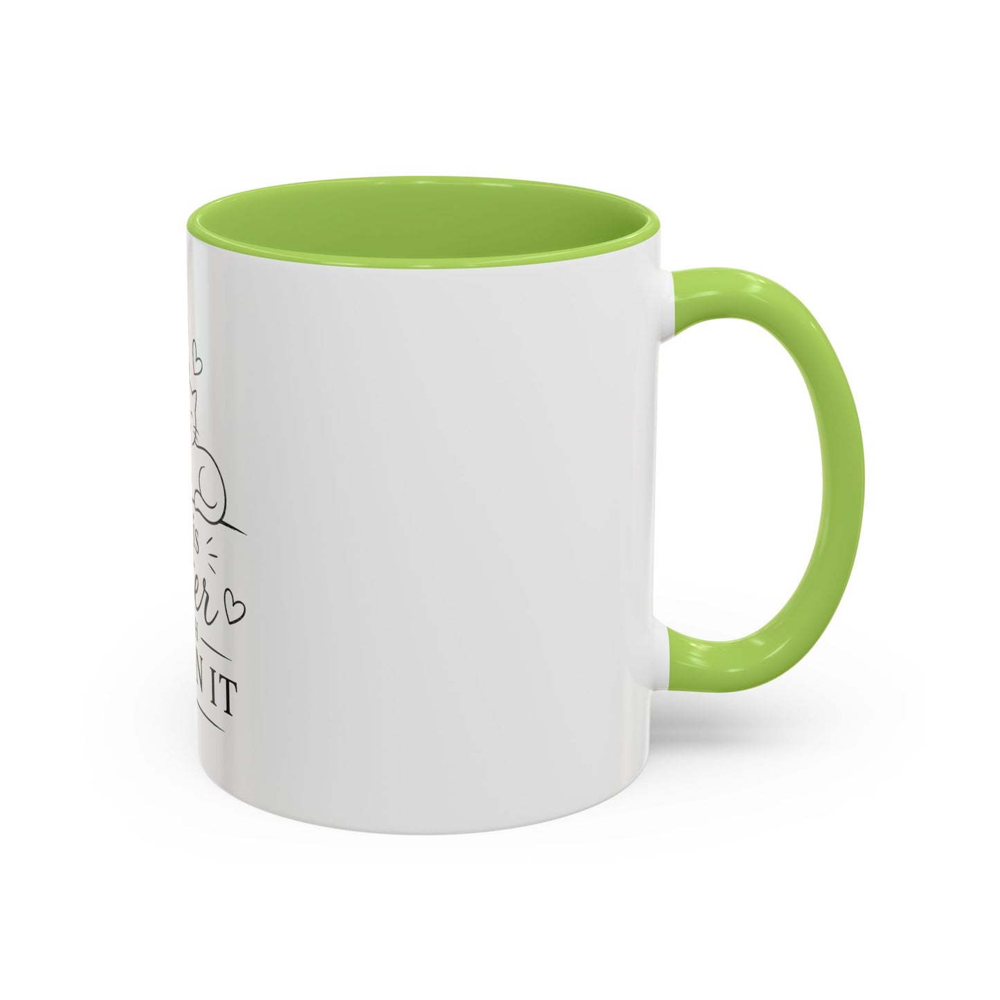 Life Is Better With Fur On It Mug | Cat and Dog Illustration Coffee Mug