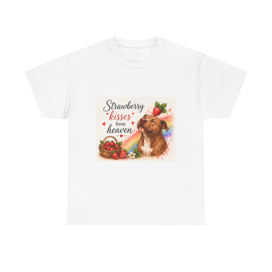 T-Shirt — "Strawberry Kisses From Heaven" Dog Graphic Tee