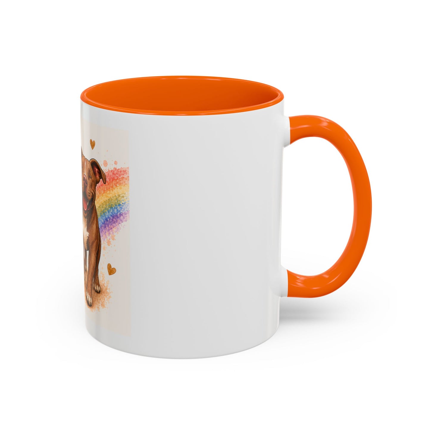 You Had Me At Woof Accent Coffee Mug | Paw print, rainbow