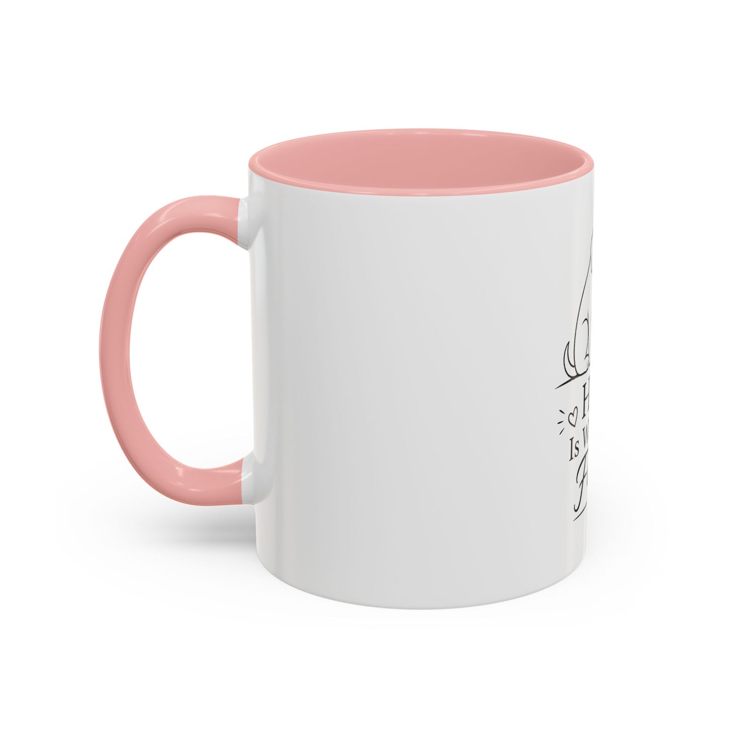 Home Is Where The Fur Is Mug | Cat and Dog Illustration Coffee Mug