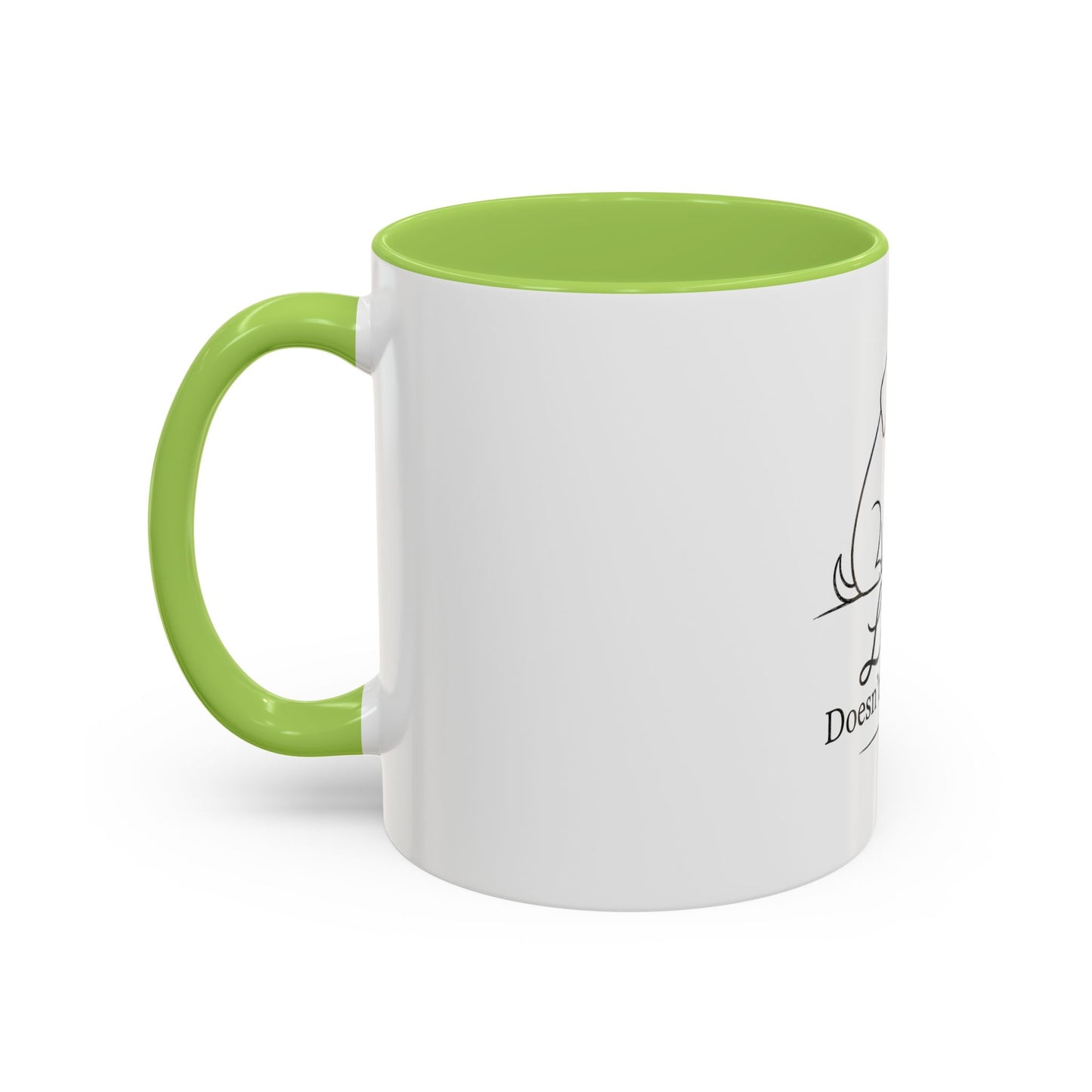 Love Doesn't Need Eyes Mug | Cat and Dog Illustration Coffee Mug
