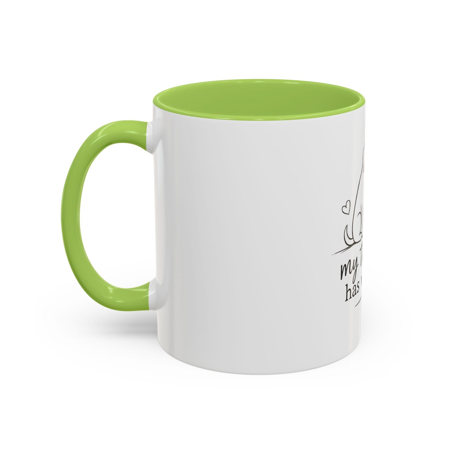 My Therapist Has Whiskers Mug | Cat and Dog Illustration Coffee Mug