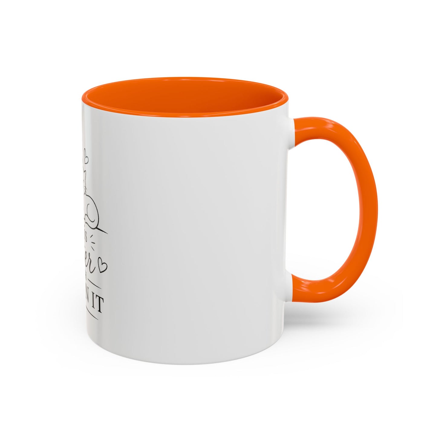 Life Is Better With Fur On It Mug | Cat and Dog Illustration Coffee Mug