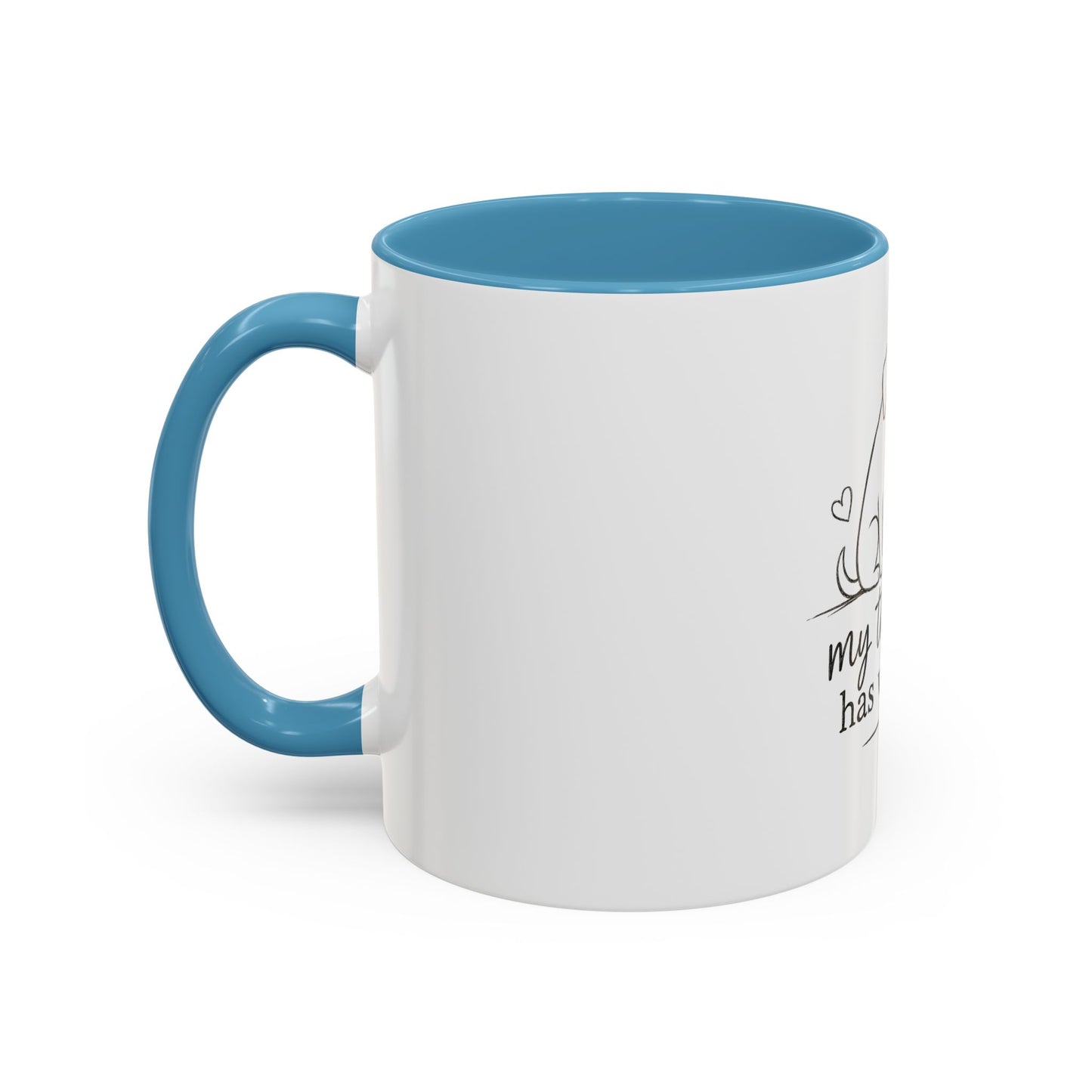 My Therapist Has Whiskers Mug | Cat and Dog Illustration Coffee Mug