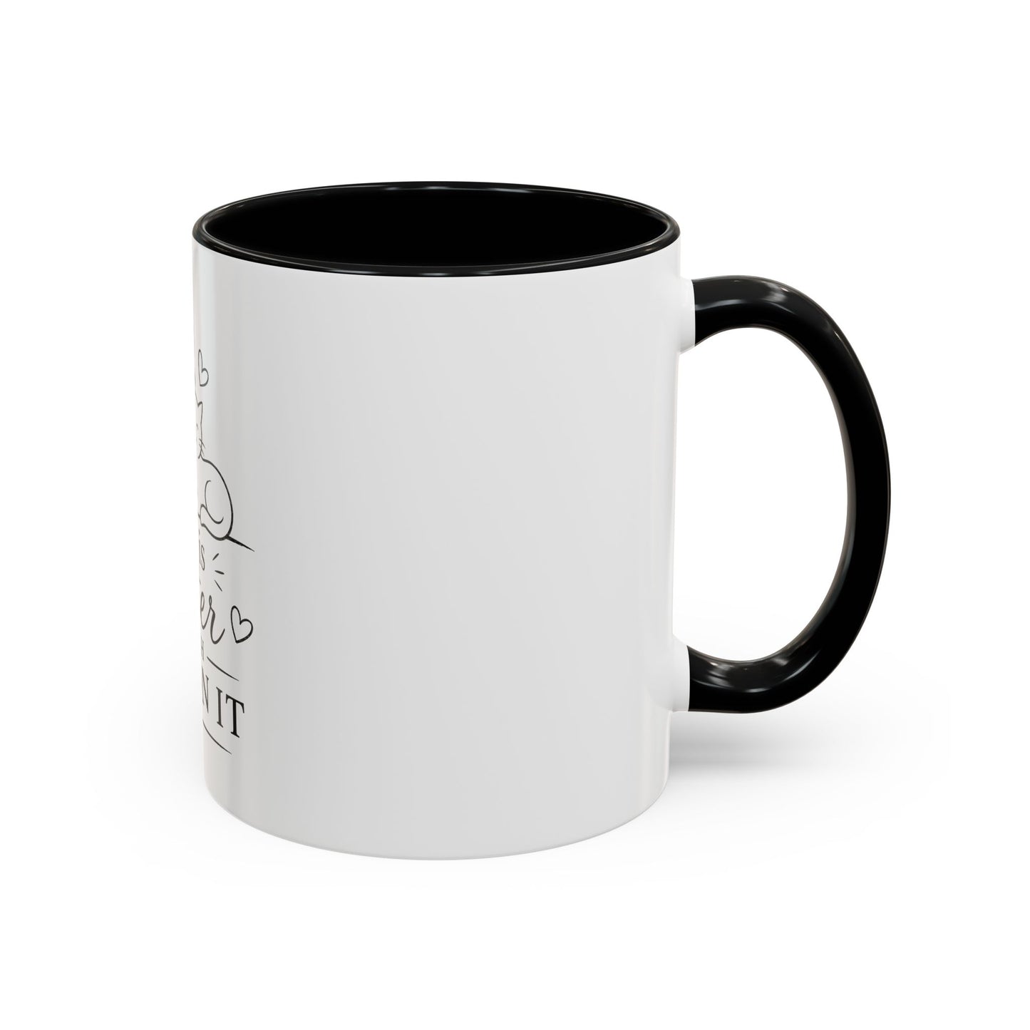 Life Is Better With Fur On It Mug | Cat and Dog Illustration Coffee Mug