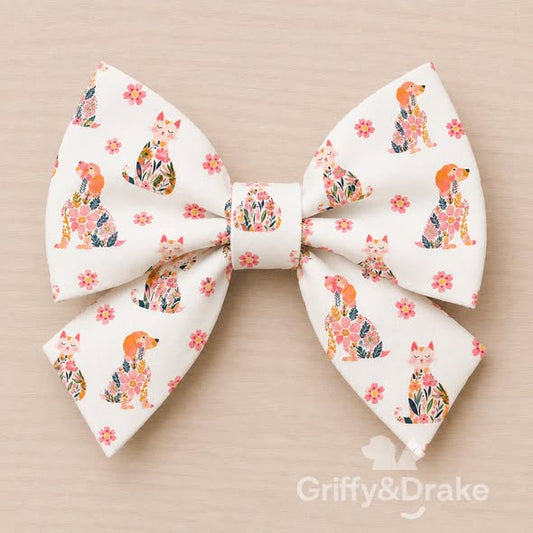 GRIFFY & DRAKE - "Petal Pets" Sailor Bow - MEDIUM - IN STOCK ITEM