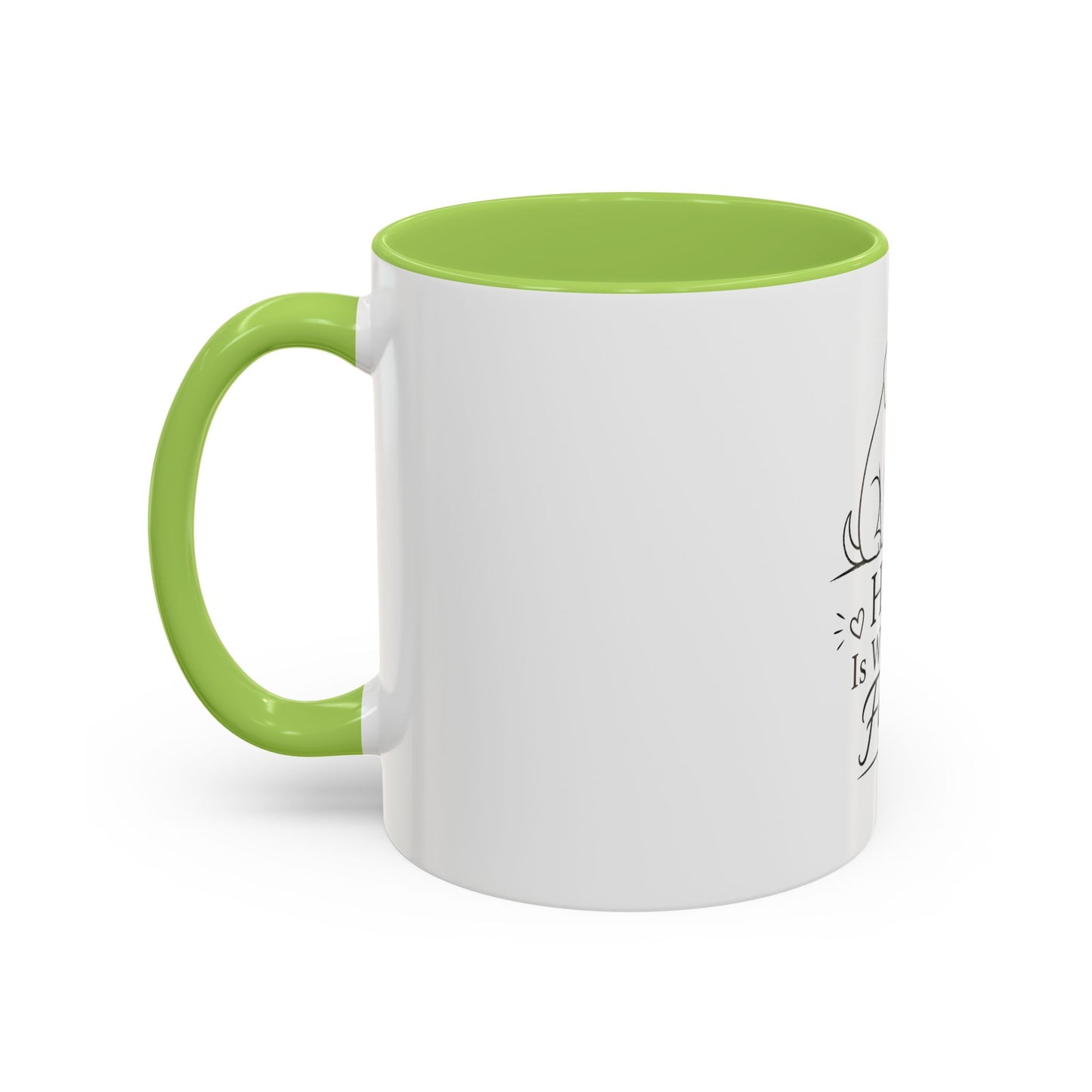 Home Is Where The Fur Is Mug | Cat and Dog Illustration Coffee Mug