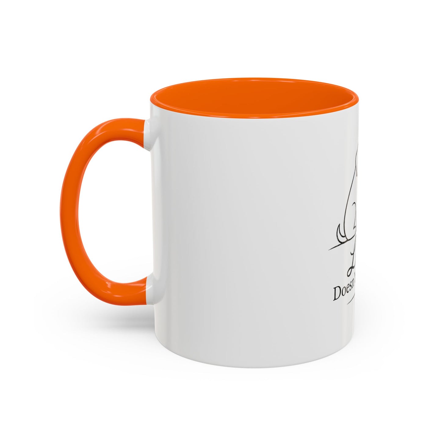 Love Doesn't Need Eyes Mug | Cat and Dog Illustration Coffee Mug