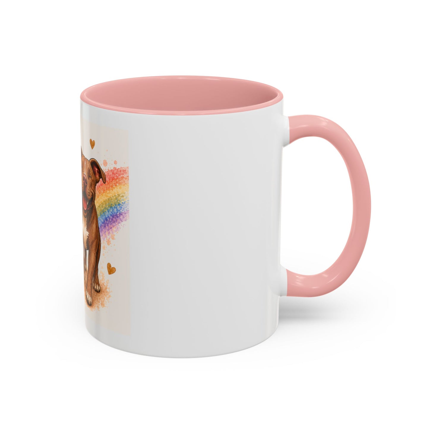 You Had Me At Woof Accent Coffee Mug | Paw print, rainbow
