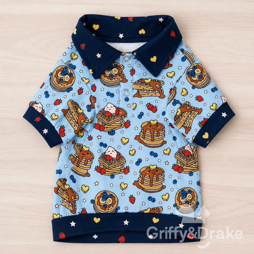 GRIFFY & DRAKE - "Brunch Buddies" Collar Shirt