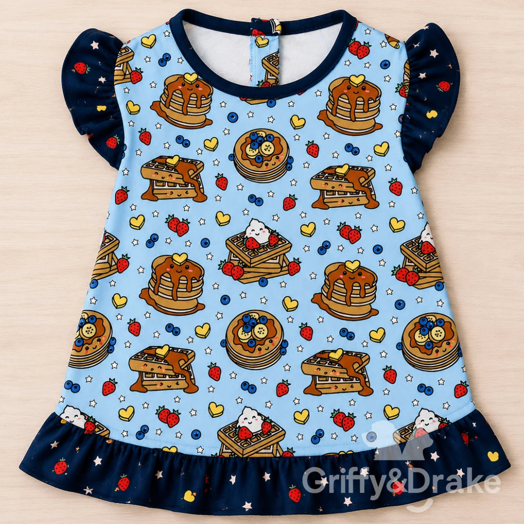 GRIFFY & DRAKE - "Brunch Buddies" Ruffle Shirt