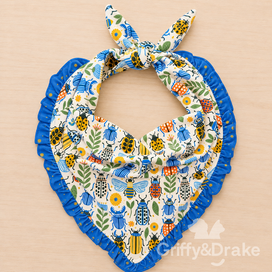 GRIFFY & DRAKE - "Buggin Around" Ruffle Bandana