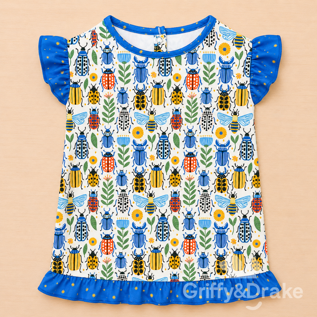 GRIFFY & DRAKE - "Buggin Around" Ruffle Shirt