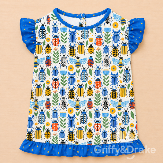 GRIFFY & DRAKE - "Buggin Around" Ruffle Shirt