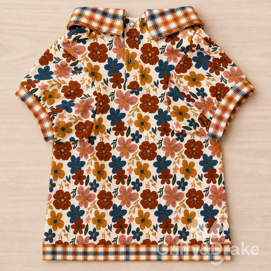 GRIFFY & DRAKE - "Fall Blooms" Collar Shirt