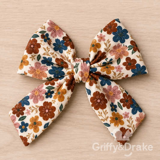 GRIFFY & DRAKE - "Fall Blooms" Sailor Bow