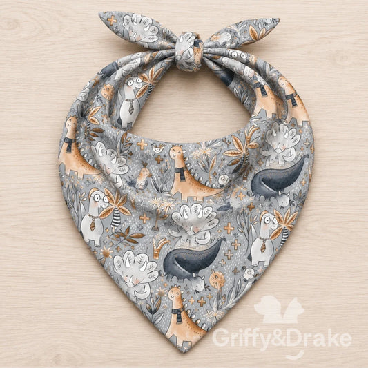 GRIFFY & DRAKE - "Jurassic Tails" Bandana