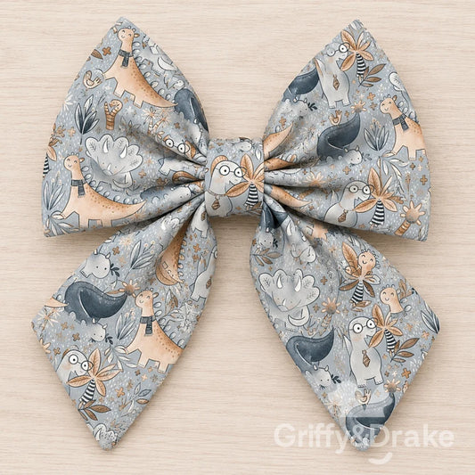 GRIFFY & DRAKE - "Jurassic Tails" Sailor Bow
