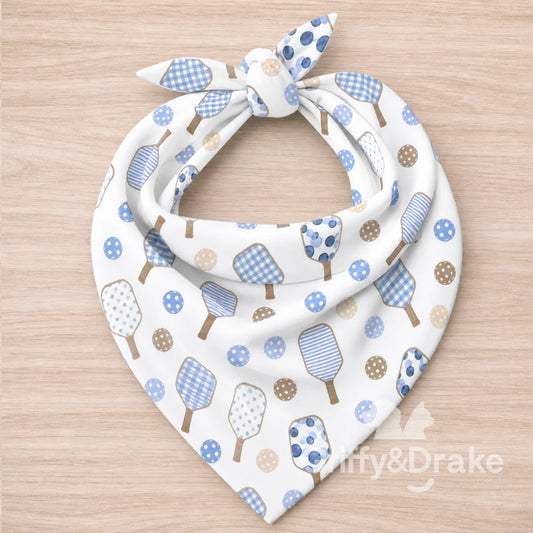 GRIFFY & DRAKE - "Pickleball Pals" Bandana - LARGE - IN STOCK ITEM