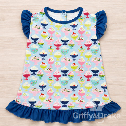 GRIFFY & DRAKE - "Sunday Fun Day" Ruffle Shirt