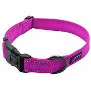 LARGE - Reflective Locking Dog Collar - PINK