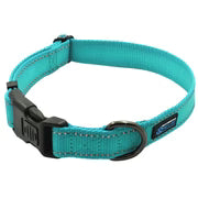 LARGE - Reflective Locking Dog Collar - TEAL